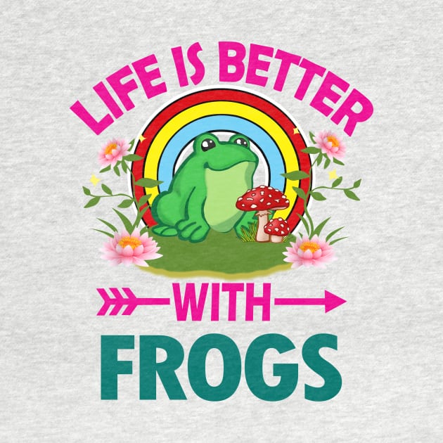 Life Is Better With Frogs by MugGiftManager